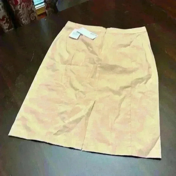 Light Peach Linen Blend Skirt size Large~NWT - Picture 2 of 10